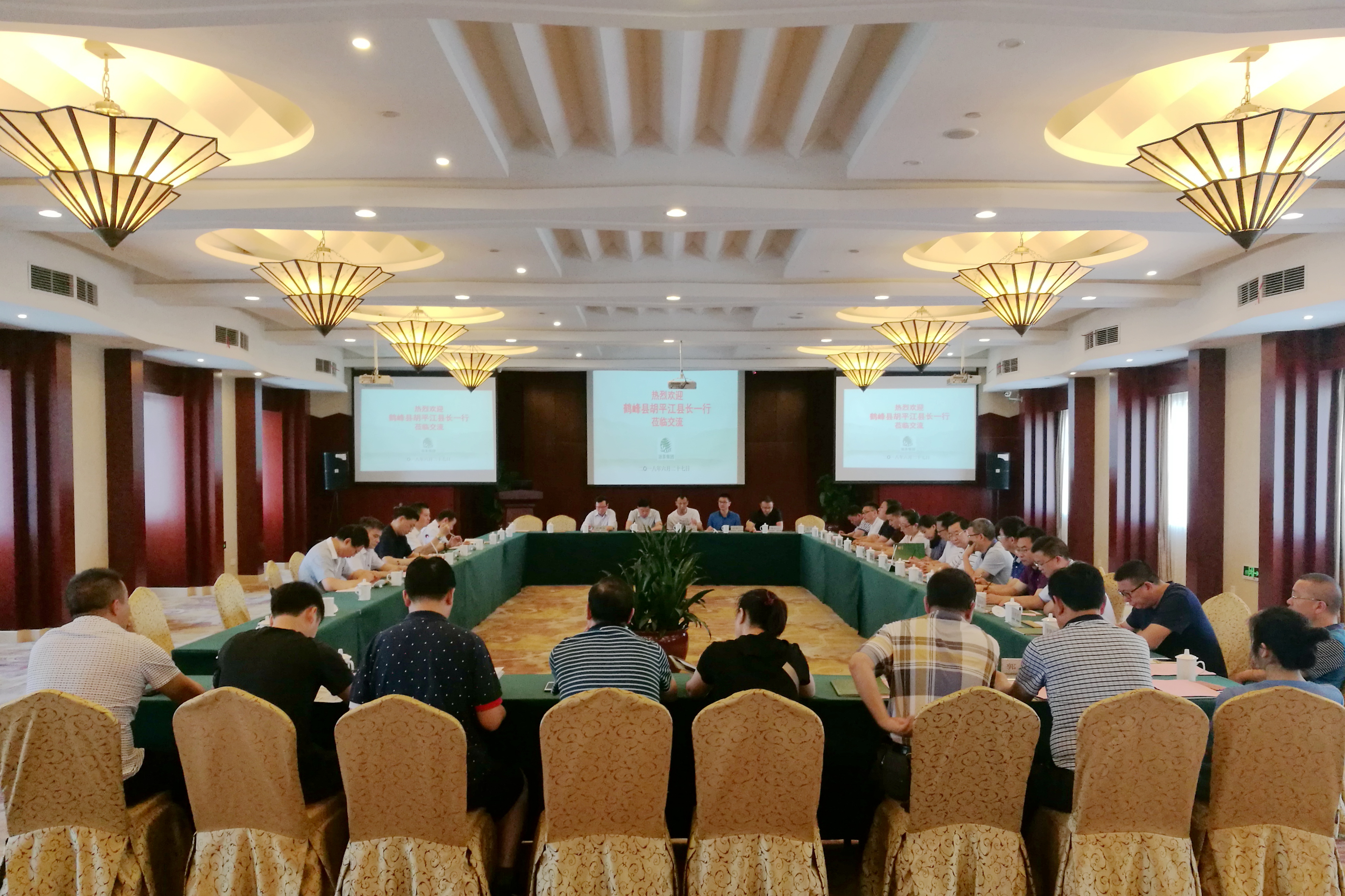 湖北鹤峰县长胡平江一行莅临LD.COM-乐动(中国)交流