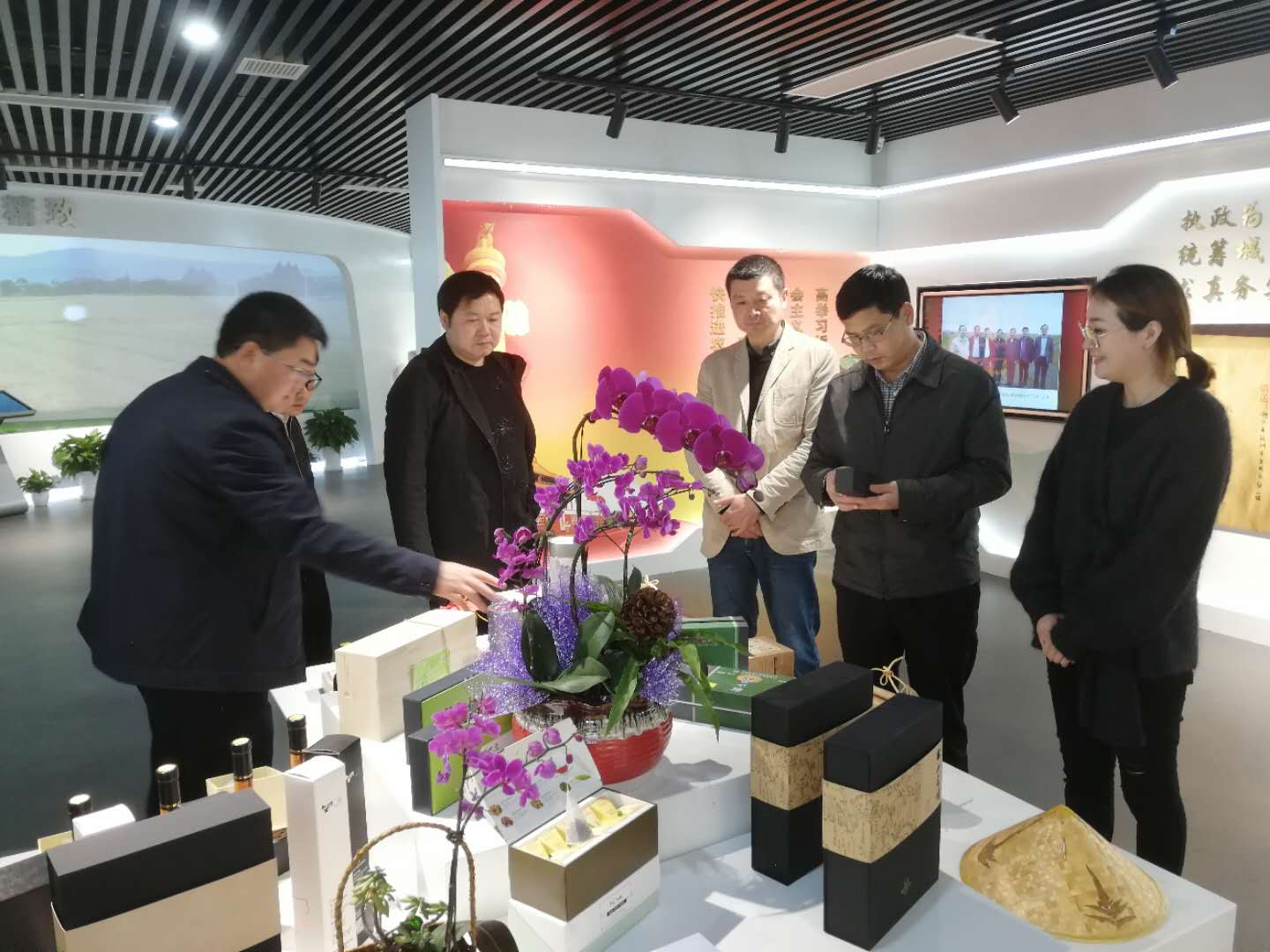 普安县委书记农文海一行考察LD.COM-乐动(中国)特种茶中心