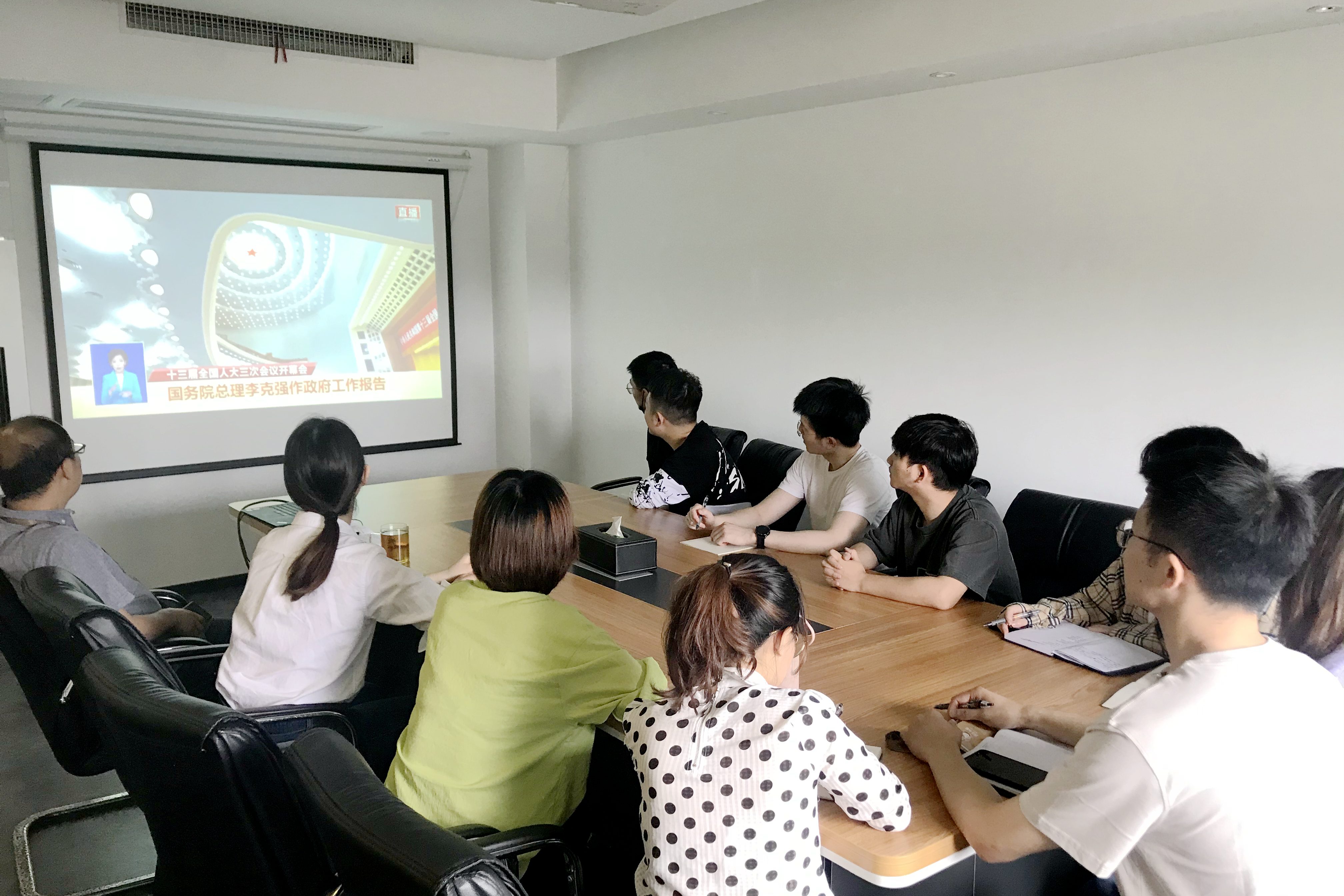 LD.COM-乐动(中国)党委组织党员观看十三届全国人大三次会议开幕会